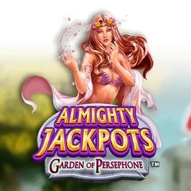 Almighty Jackpots: Garden of Persephone by Novomatic, showcased at hiddensjack.com – game logo