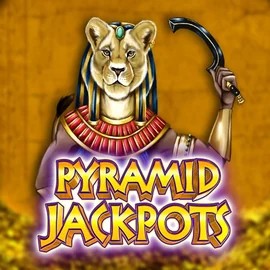 Pyramid Jackpots online game logo by King Show Games on hiddensjack.com