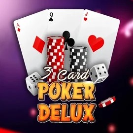 Three Card Poker Delux by Urgent Games, showcased at hiddensjack.com – game logo